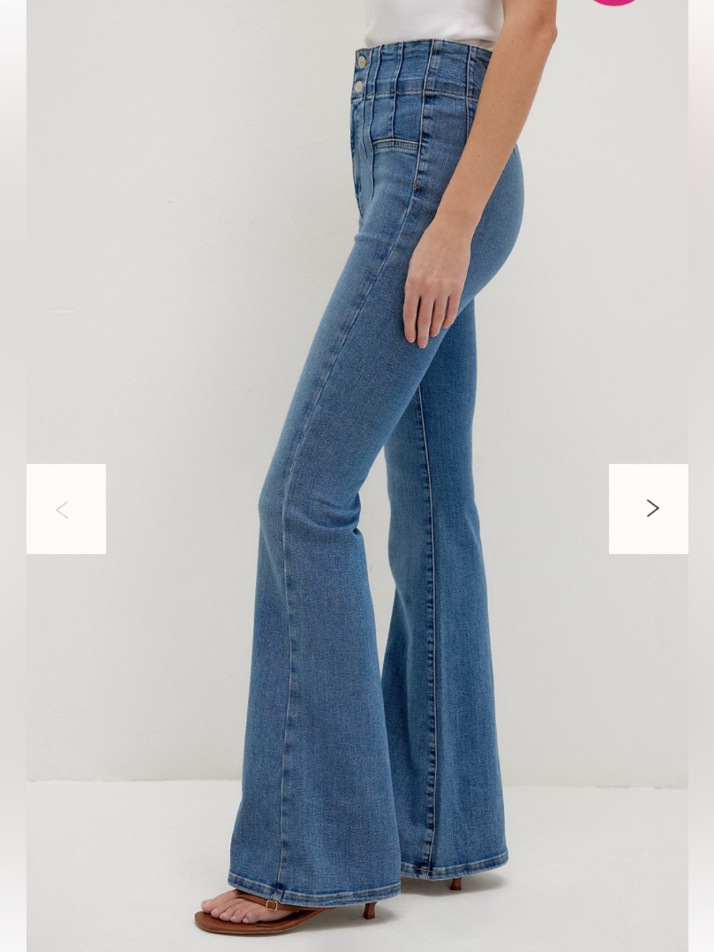 We The Free- size 26- -Waist Flared Jeans in Blue